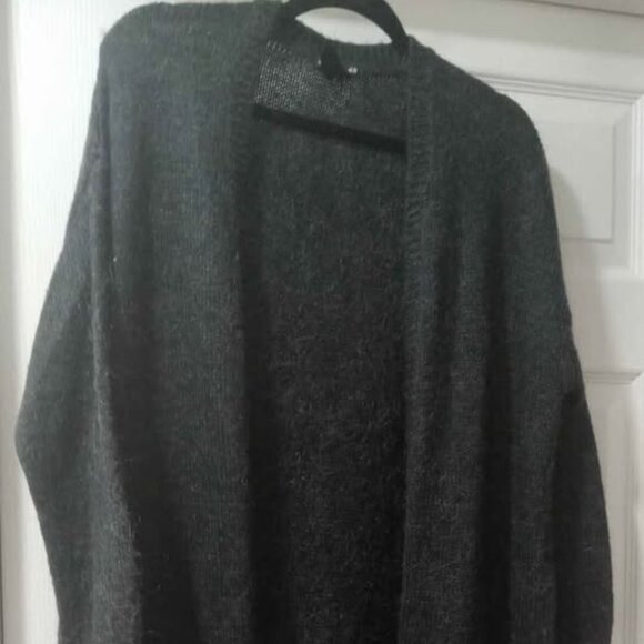 H&M Long Grey Cardigan, Size Medium - Picture 1 of 5